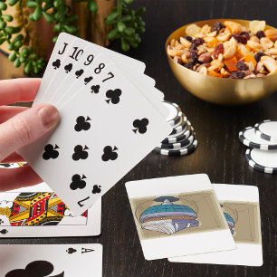 Weltraumstationsskizze Spielkarten