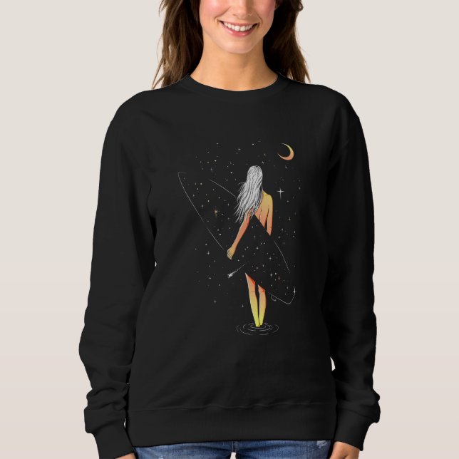 Weltraumsurfer-T-Shirt Sweatshirt (Vorderseite)
