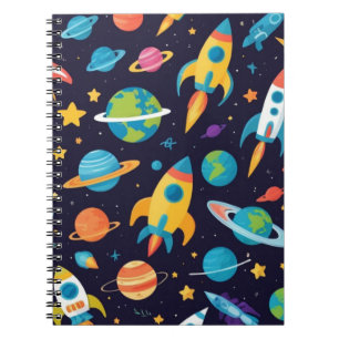 Weltraumthema Notizblock
