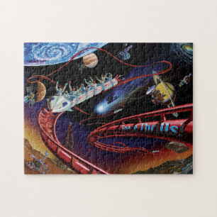 Weltraumthriller Kosmische Achterbahn Künstler Kon Puzzle