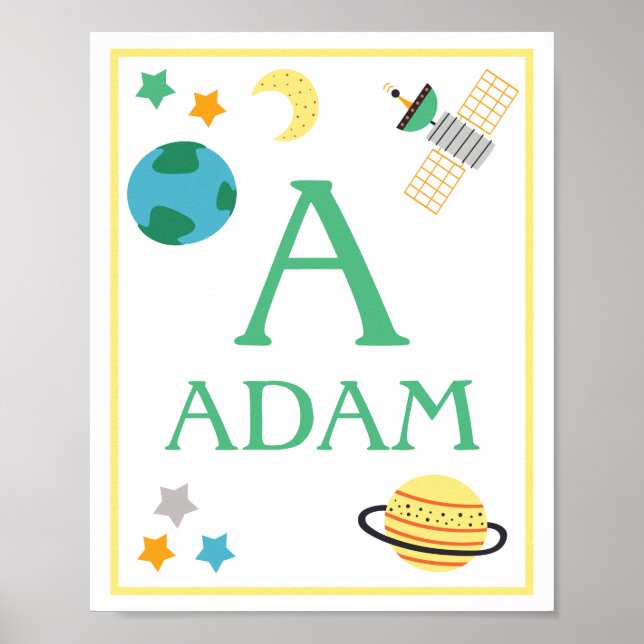 Weltraumtiere Art Print Koala Poster (Vorne)