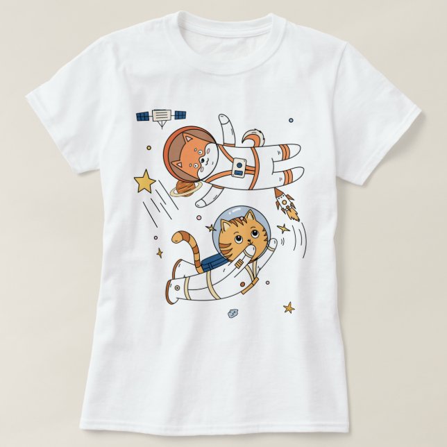 Weltraumtiere T-Shirt (Design vorne)