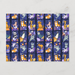 Weltraumtiere, Weltraumtiere, Astronautentiere Postkarte