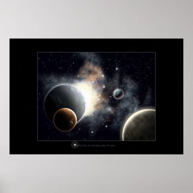 Weltraumtraum Poster (Vorne)