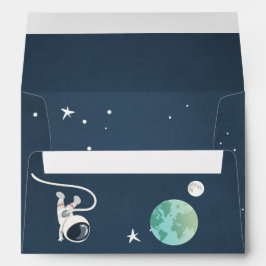 Weltraumumschlag Birthday Rocket Astronaut