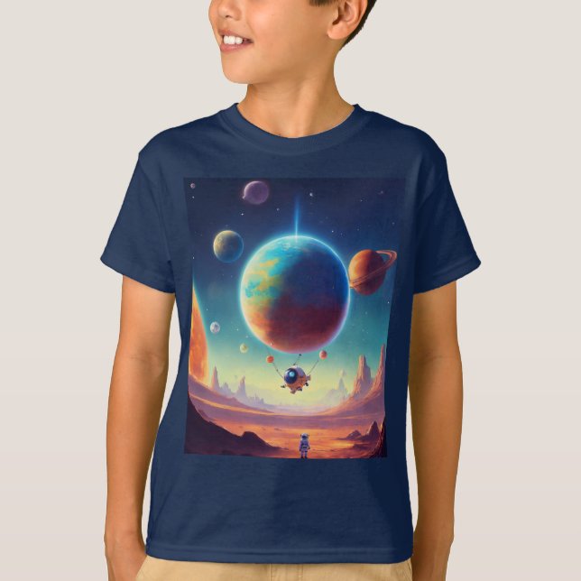 Weltraumwelt T-Shirt (Vorderseite)