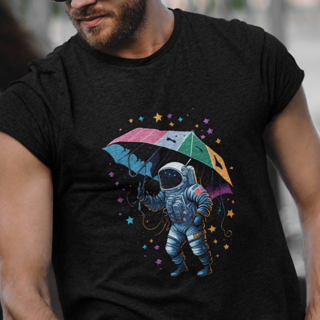 Weltraumwetter Abstrakt Astronaut Star Storm Kid's T-Shirt (Von Creator hochgeladen)