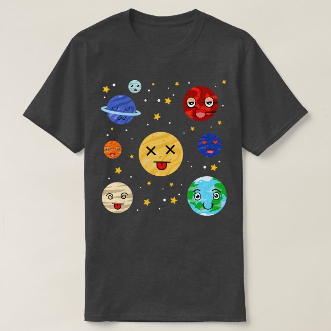 Weltraumwissenschaft des Sonnensystems Astronomie  T-Shirt (Design vorne)