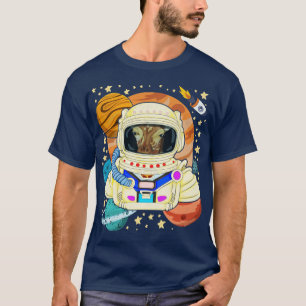 Weltraumwissenschaft-Giraffe T-Shirt