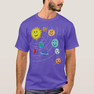 Weltraumwissenschaftler Niedlich Planets Solar Sys T-Shirt
