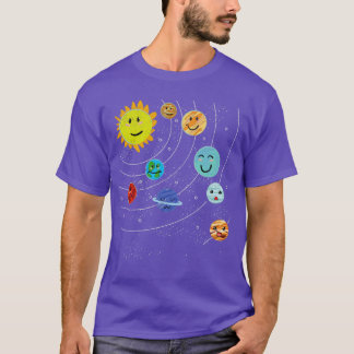 Weltraumwissenschaftler Niedlich Planets Solar Sys T-Shirt