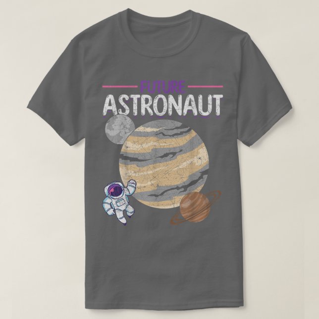Weltraumwissenschaftliche Planeten Galaxy Future T-Shirt (Design vorne)