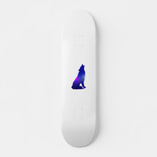 Weltraumwolf-Hobeln - Wählen Sie die Hintergrundfa Skateboard