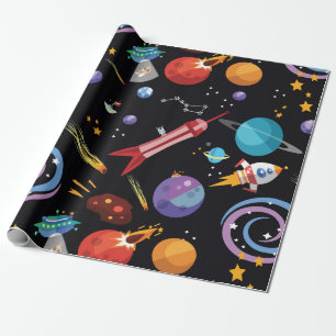 Weltraumwrapper Geschenkpapier
