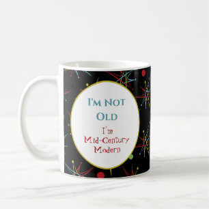 Weltraumzeitalter-Atom-Retro - Nicht alt - Mid-Cen Kaffeetasse