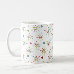Weltraumzeitalter-Atom-Retro-Punkt in benutzerdefi Kaffeetasse