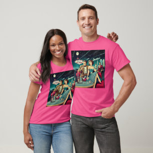 Weltraumzeitalter Las Vegas Martini-Party T-Shirt