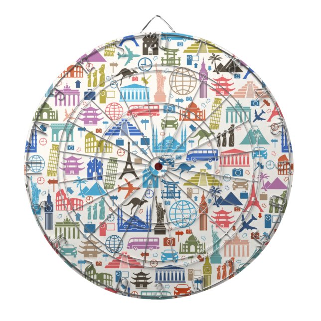 Weltreise Dartscheibe (vorne)