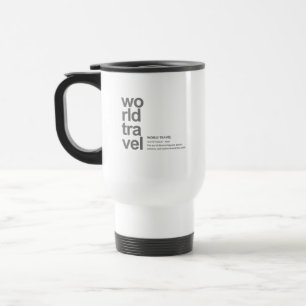 WELTREISE DEFINITION Modern Minimalistisch Reisebecher