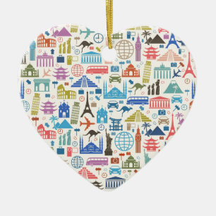 Weltreise Keramikornament