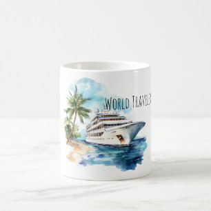 Weltreise Kreuzfahrtschiff Kaffeetasse