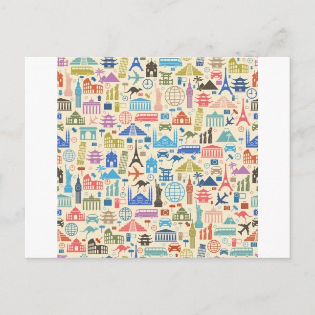 Weltreise Postkarte (Vorderseite)