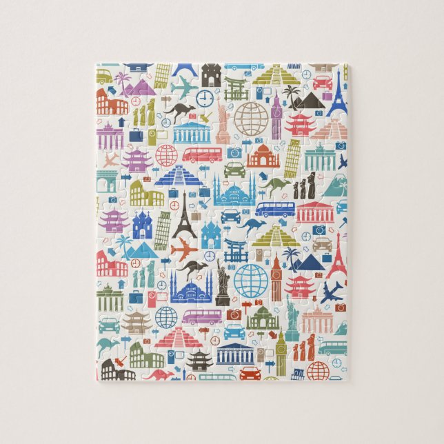 Weltreise Puzzle (Vertikal)