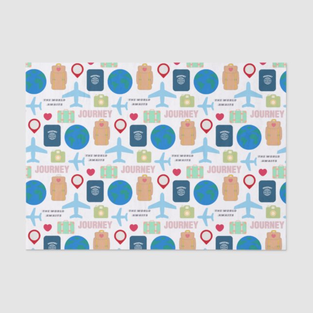 Weltreise Seidenpapier (Vorderseite)