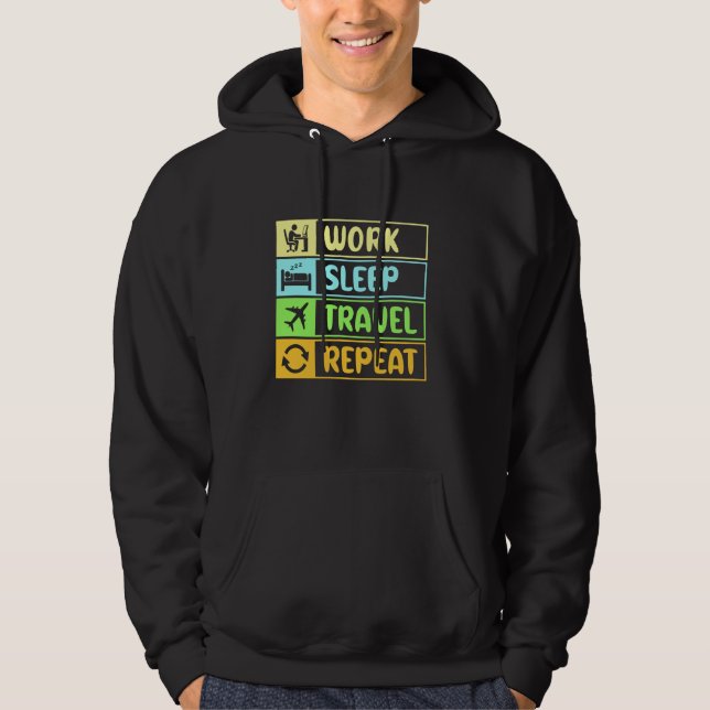 Weltreiseferienprogramm Lover Airplane F Hoodie (Vorderseite)