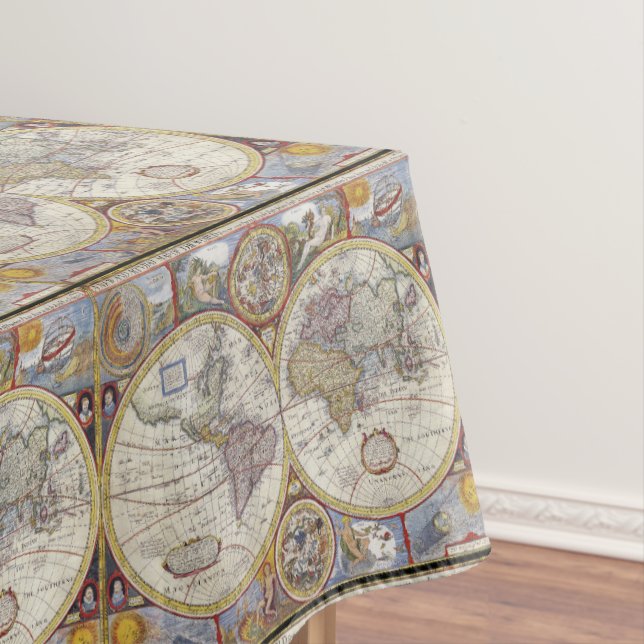 Weltreisend-Vintage Karte Thunder_Cove Tischdecke (Beispiel)