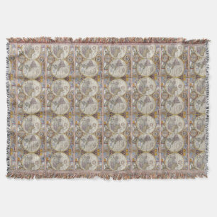 Weltreisende Vintage Karte Thunder_Cove Decke