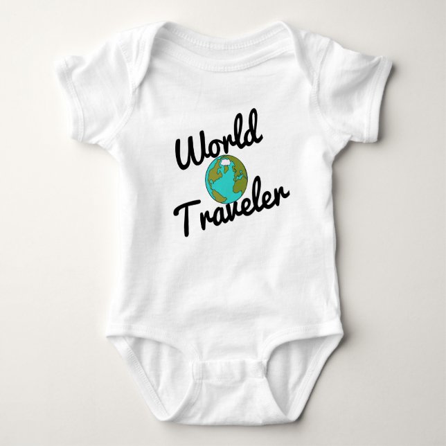 Weltreisender Baby Strampler (Vorderseite)