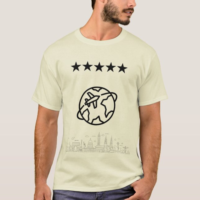Weltreisender – Reiseabenteuer T-Shirt (Vorderseite)