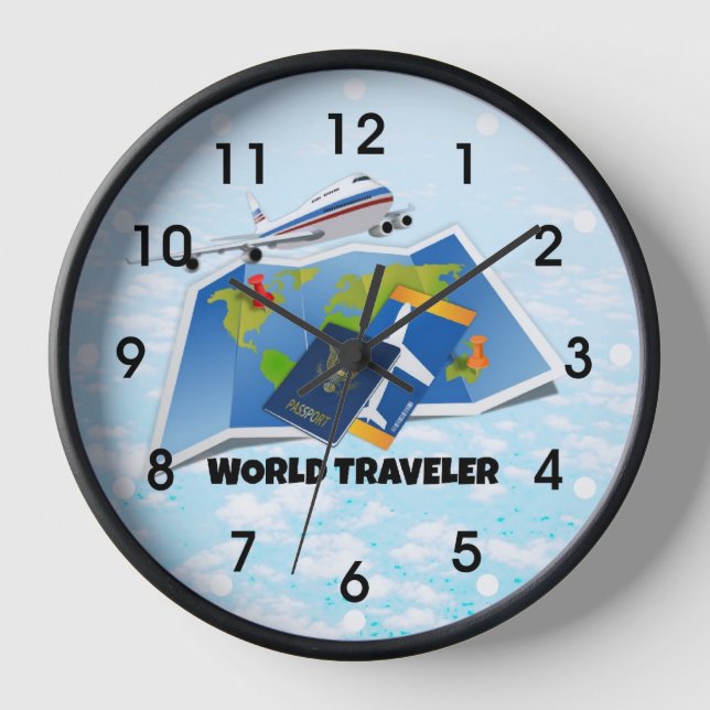 Weltreisender Uhr (Vorderseite)
