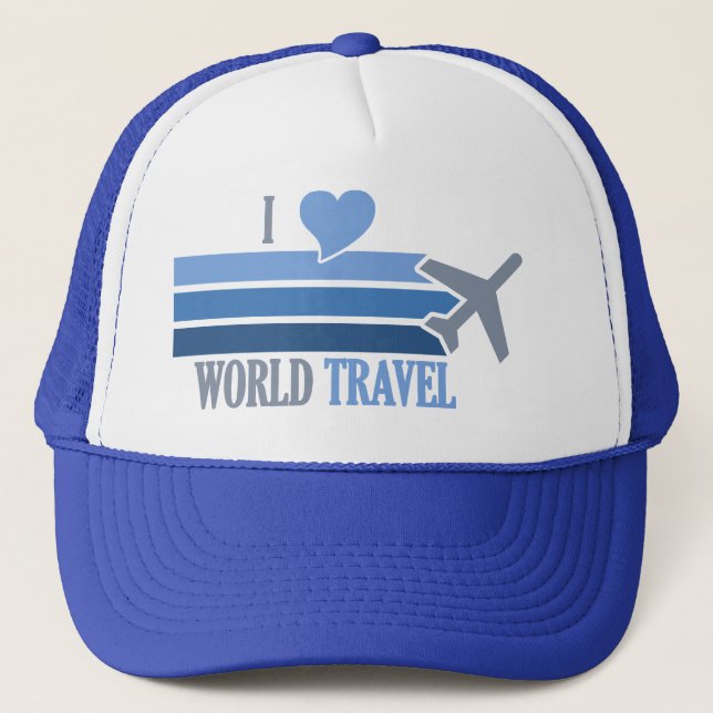 Weltreisenhut Truckerkappe (Vorderseite)