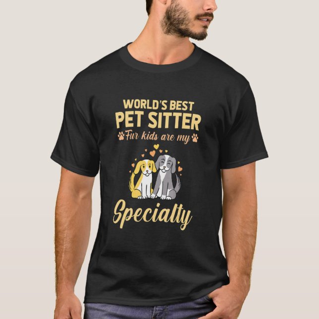 Weltrekord für die besten Pet Sitter Pelze Kinder  T-Shirt (Vorderseite)