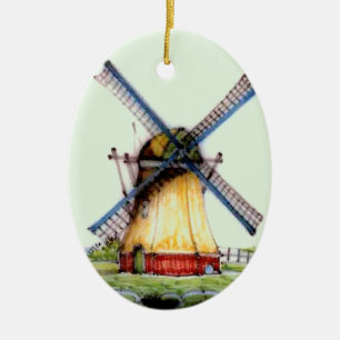 Welts-Holländer-Windmühle Keramik Ornament