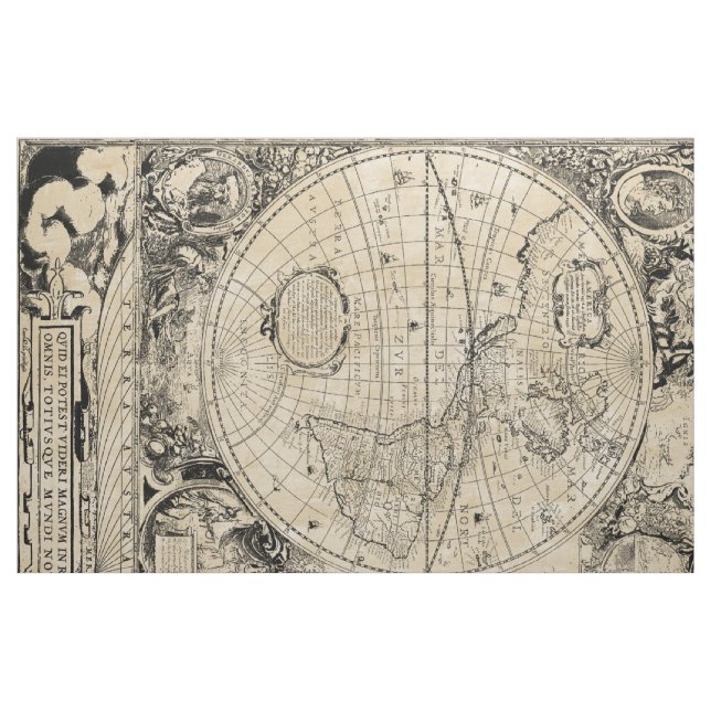 Welts-Karte Stoff (Fat Quarter (45,7 x 55,9 cm))