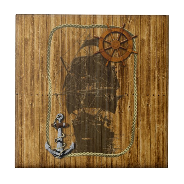Welts-Segeln Fliese (Vorderseite)