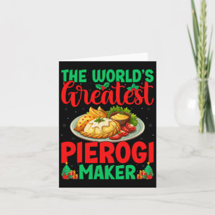 Weltschönster Pierogi-Macher Polnisches Essen Weih Karte