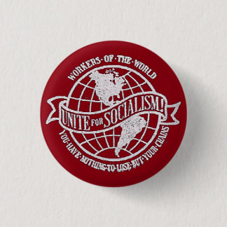 Weltsozialistisches Party des Staat-Rotes Button
