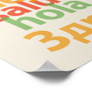 Weltsprachen Hallo 20" x 16" Poster