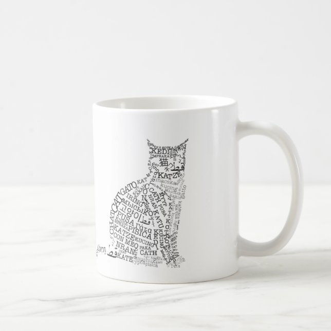 Weltsprachkatzen-Tasse Tasse (Rechts)