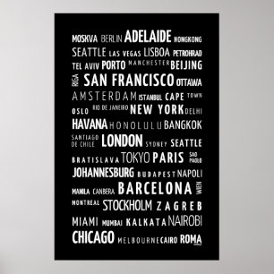 Weltstädte Poster
