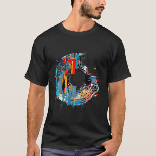 Weltstadtzirkel Optimistischer Spaß Abstrakt T-Shirt