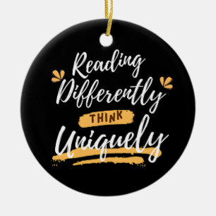 Weltsyslexie Keramik Ornament