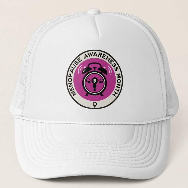 Weltt-Menopause-Monat Truckerkappe (Vorderseite)