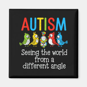 Welttag der Autismus-Welt mit anderen Augen sehen Magnet