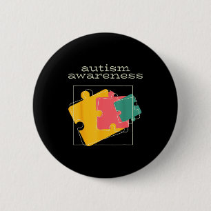 Welttag der Autismusaufklärung 2. April Autismus B Button