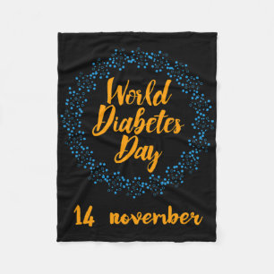 Welttag der Diabetes  Fleecedecke